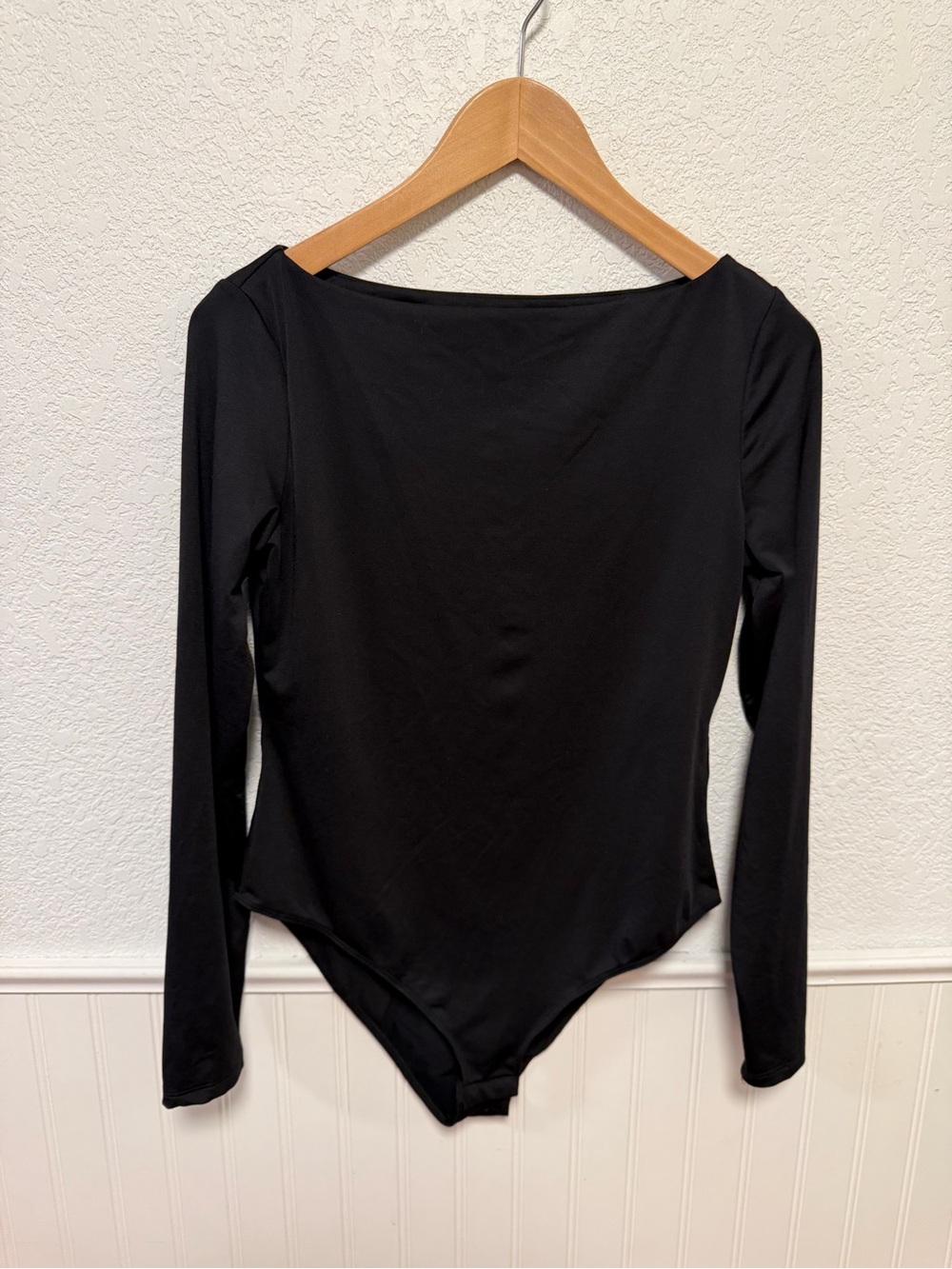 H&M Black Long Sleeve Crewneck Bodysuit